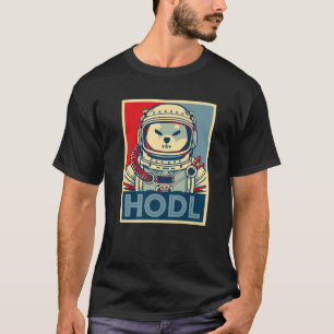 SHIB Shiba Inu Token Shiba Astronaut HODL to Moon T-Shirt