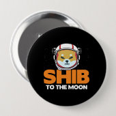 Shib Token Shiba Inu Crypto Meme Coin Moon Dog Button (Vorne & Hinten)