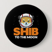 Shib Token Shiba Inu Crypto Meme Coin Moon Dog Button (Vorderseite)