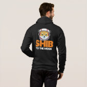 Shib Token Shiba Inu Crypto Meme Coin Moon Dog Hoodie (Schwarz voll)