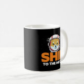Shib Token Shiba Inu Crypto Meme Coin Moon Dog Kaffeetasse (VorderseiteRechts)