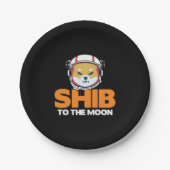 Shib Token Shiba Inu Crypto Meme Coin Moon Dog Pappteller (Vorderseite)