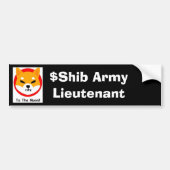 SHIBA ARMY: Leutnant Autoaufkleber (Vorne)