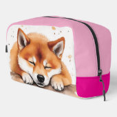 Shiba bekommt schlampige Tricolor-Toilettentasche Waschbeutel (Rechte Ecke)