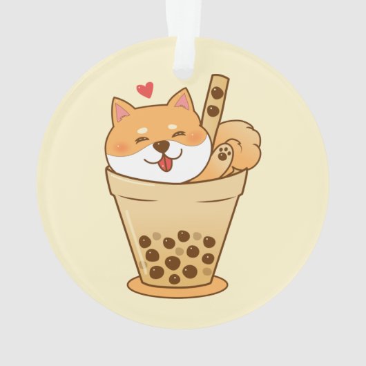 Shiba Boba Ornament (Rückseite)