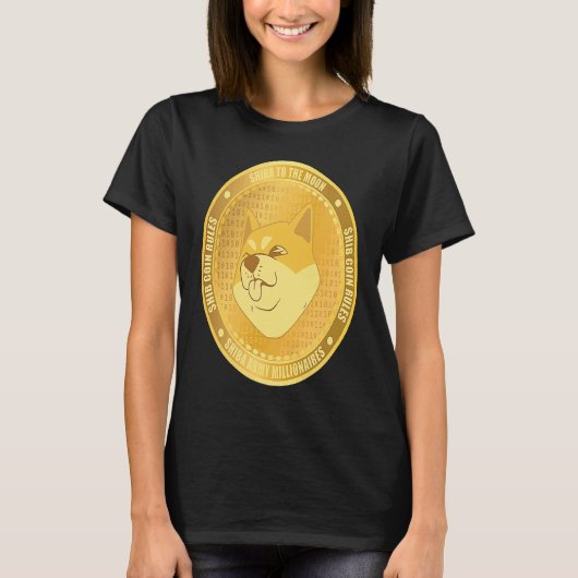 Shiba Coin Millionaire Crypto HODL Shiba Inu Coin T-Shirt (Vorderseite)