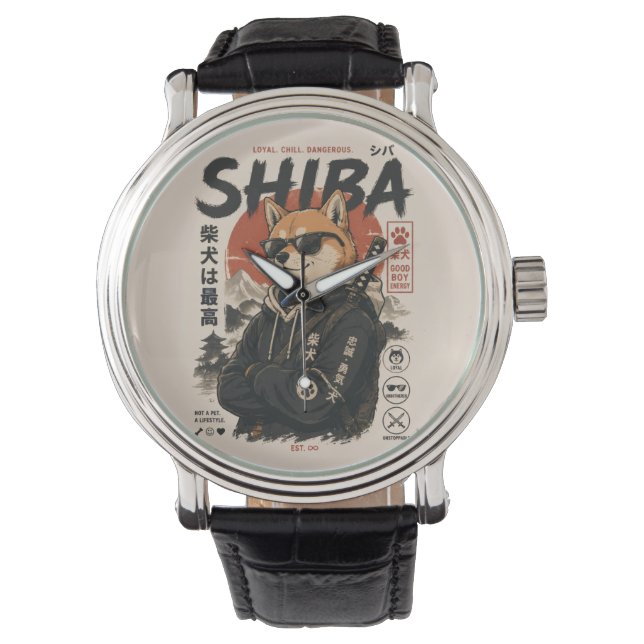 SHIBA DER BESCHÜTZER ARMBANDUHR (Vorderseite)