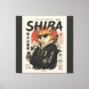 SHIBA DER BESCHÜTZER LEINWANDDRUCK
