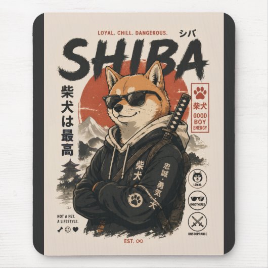 SHIBA DER BESCHÜTZER MOUSEPAD (Vorne)