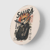 SHIBA DER BESCHÜTZER RUNDE WANDUHR (Winkel)