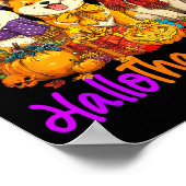 Shiba Dog Christmas Thanksgiving Happy Halloween  Poster (Ecke)