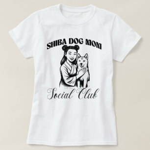 Shiba Dog Mama Social Club Dog Lover Frauengeschen T-Shirt