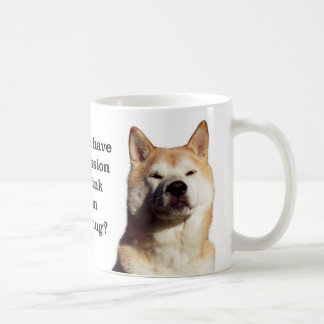 Shiba Erlaubnis Kaffeetasse
