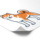 Shiba Inu ー Standing Poster (Ecke)