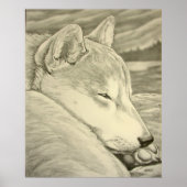 Shiba Inu Art Poster Hund Art Poster Shiba Inu Ges (Vorne)