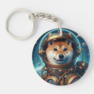 Shiba Inu Astronaut Schlüsselanhänger