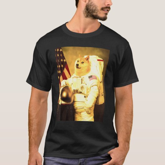 Shiba Inu Astronaut T-Shirt (Vorderseite)
