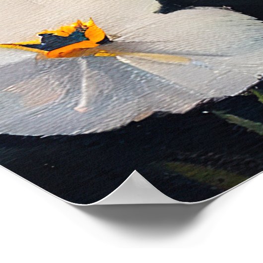 Shiba Inu auf einem Paddle: Ein Landschaftliches A Poster (Ecke)