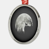 Shiba Inu auf Mountain Halloween Geschenk für Hund Ornament Aus Metall (Links)