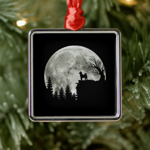 Shiba Inu auf Mountain Halloween Geschenk für Hund Ornament Aus Metall
