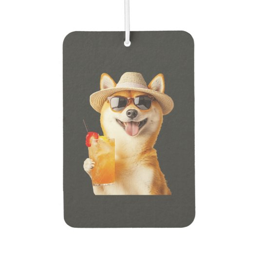 Shiba Inu Autolufterfrischer (Vorderseite)