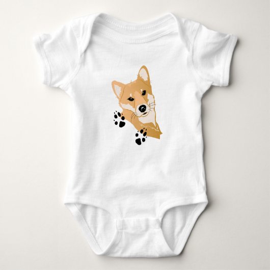 Shiba Inu Baby Strampler (Vorderseite)