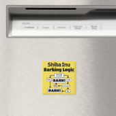 Shiba Inu Barking Logic Magnet (In Situ (Geschirrspüler))