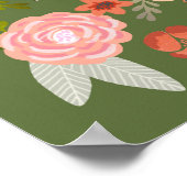 Shiba Inu - Black and Tan - Wall Art Poster (Ecke)