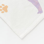 Shiba Inu Blanket – Minimal Lavender Gift  Fleecedecke (Ecke)