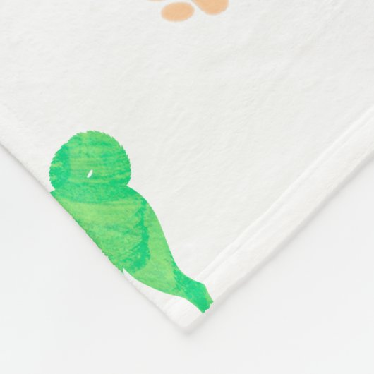 Shiba Inu Blanket - Minimal Pastel Green Gift Fleecedecke (Ecke)