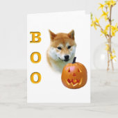 Shiba Inu Boo Karte (Gelbe Blume)