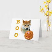 Shiba Inu Boo Karte (Gelbe Blume)