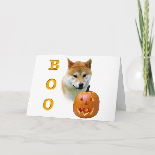 Shiba Inu Boo Karte (Vorderseite)