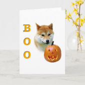 Shiba Inu Boo Karte (Gelbe Blume)