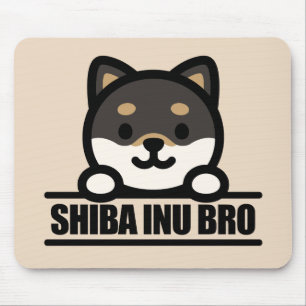 SHIBA INU BRO  - Cooles Shiba Inu Bruder Design Mousepad