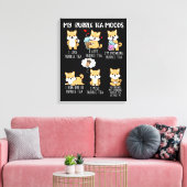 Shiba Inu Bubble Tea Women Boba Tea Dog Bubble Tee Leinwanddruck (Insitu (Wohnzimmer))