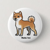 Shiba inu button (Vorderseite)