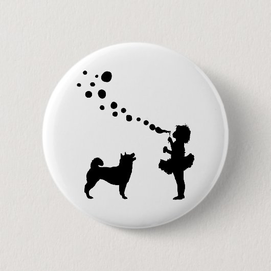 Shiba Inu Button (Vorderseite)