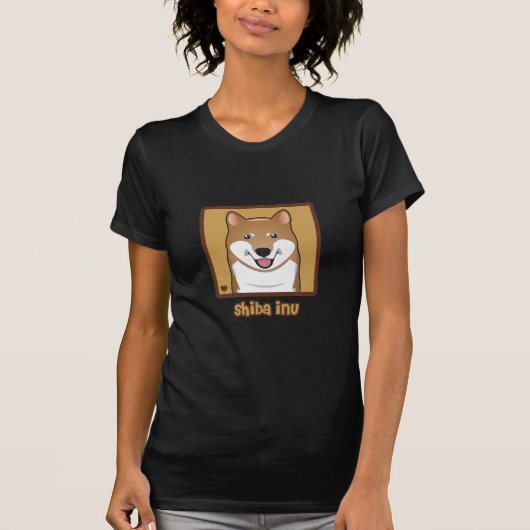 Shiba Inu Cartoon T-Shirt (Vorderseite)