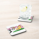 Shiba Inu Charry Blüte Getränkeuntersetzer (Rechte Seite)