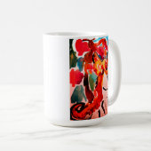 Shiba Inu cherry Japen blossom  Kaffeetasse (VorderseiteRechts)