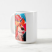 Shiba Inu cherry Japen blossom  Kaffeetasse (Vorderseite Links)