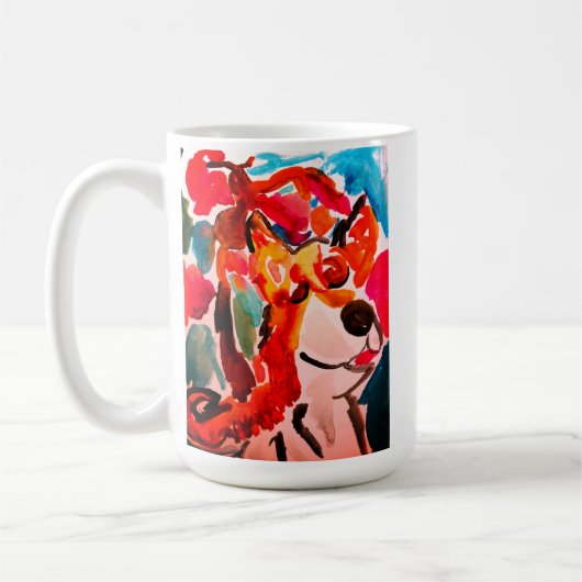 Shiba Inu cherry Japen blossom  Kaffeetasse (Links)