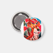 Shiba Inu cherry Japen blossom Magnet (Vorderseite/Rückseite)