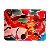 Shiba Inu cherry Japen blossom  Magnet (Horizontal)