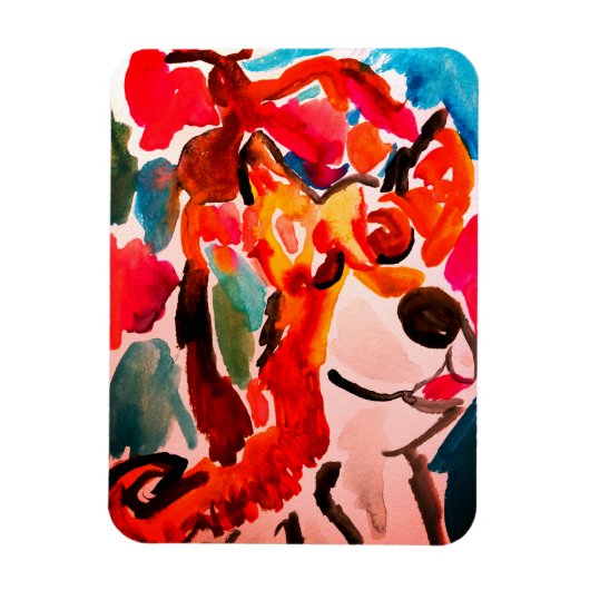 Shiba Inu cherry Japen blossom  Magnet (Vertikal)