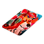 Shiba Inu cherry Japen blossom  Magnet (Linke Seite)