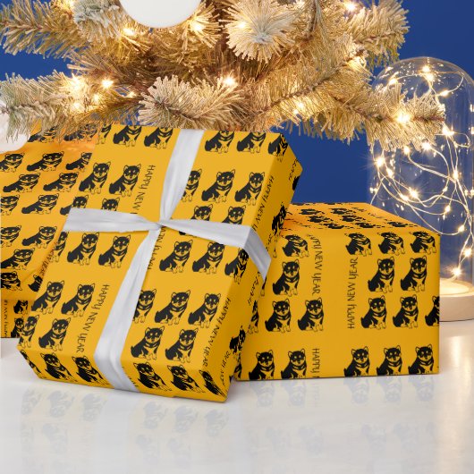 Shiba Inu Chinese Dog Year 2018 G Wrapping Paper Geschenkpapier (Feiertage)