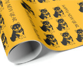Shiba Inu Chinese Dog Year 2018 G Wrapping Paper Geschenkpapier (Rolleneckpunkt)
