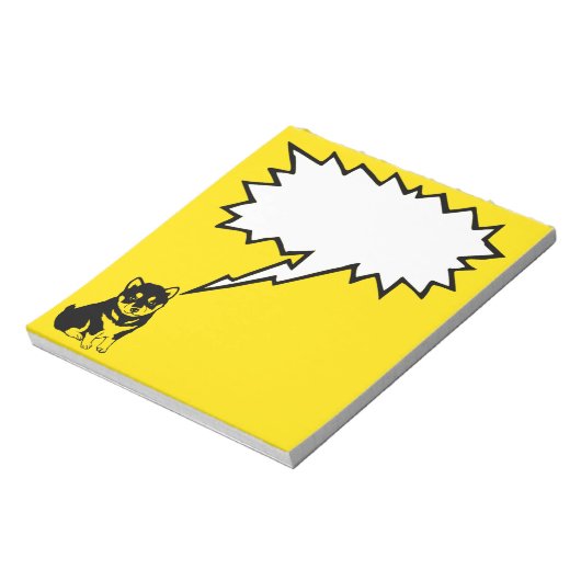 Shiba Inu Chinese Dog Year 2018 notepad Notizblock (Rotiert)